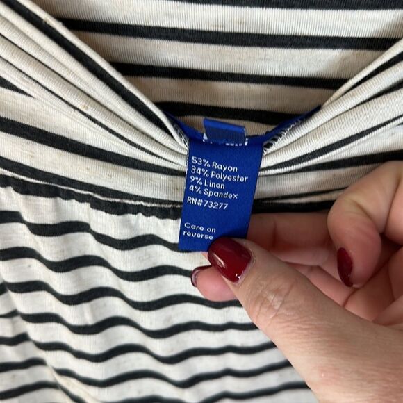 Apt. 9 Asymmetrical Striped Skirt Size XXL - Picture 3 of 5